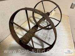 Pair Of Steel 16" Wheels.