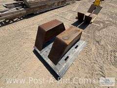 1 Set Single Axle Trailer Fenders, Steel.