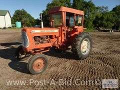 Allis Chalmers D-17 Wide Front Gas Tractor, Cab Needs Glass, PTO,