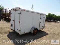 2004 Continental Cargo 6'x12' Enclosed Trailer With Rear Door, Si