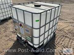 250 Gallon Poly Tank, "Food Grade, 1 Use".