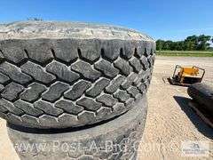 4x Dunlop SP231 385/65R22.5 Super Singles, Owner Stated "Good Tre