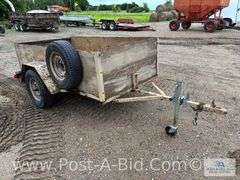 Shop Built 4' x 8' x 22" Side Wall Trailer, With Spare Tire, Life