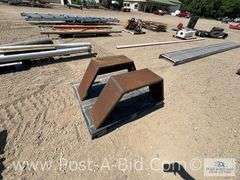 1 Set Single Axle Trailer Fenders, Steel.