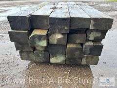 Pallet Of Approx. 20 Guardrail Timbers, Approx. 6' Long.