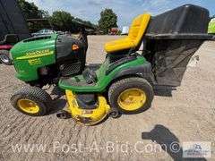 John Deere L120 With Bagger - Owner Stated "For Parts Or Repair,