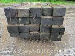 Pallet Of Approx. 20 Guardrail Timbers, Approx. 6' Long.