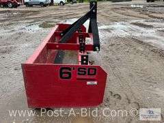 SD 6' Box Blade With 3 Point Hook Up.