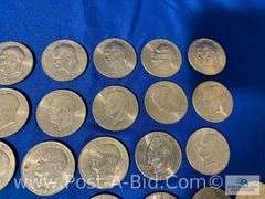 25-Eisenhower Dollars (Mixed Dates) 1-1776-1976 US Bicentennial S