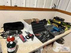 2x Boxes Of Miscellaneous Tools, Includes Sockets, Ratchets, Drem