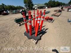 8-Safety Cones, Approx. 46" T.