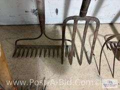 Large Lot Of Garden Tools