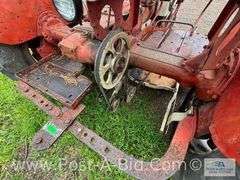 Farmall B Tractor, With Woods Belly Mower, Narrow Front, 1 Flat T