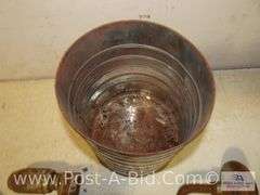 Vintage Can With Spout, Stanley Planer And Vintage Tools.