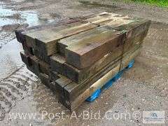 Pallet Of Approx. 20 Guardrail Timbers, Approx. 6' Long.