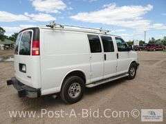 2015 GMC Savana Cargo Van With 137,371 Miles, 4.8L Motor, PW, PL,