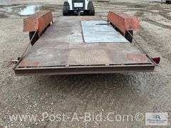 2006 Shop Built 16' Tandem Axle Trailer, 75" Between Fenders, Bro