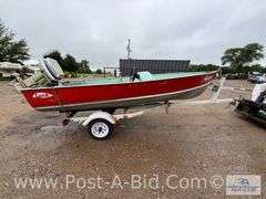 1978 Lund 14' Boat With Evinrude 35 HP Motor, 1978 Midi Trailer W