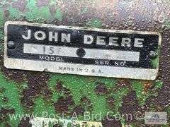 John Deere Green Chopper/Flail Chopper Model # 15A, Serial Number