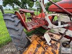 Farmall B Tractor, With Woods Belly Mower, Narrow Front, 1 Flat T