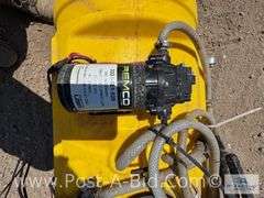 Crop Cave LGX 25 Gallon Pull Behind Sprayer.