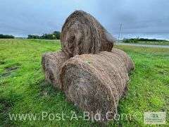 5-Grass Hay Round Bales, Twine Tie, 2024 Hay Season.