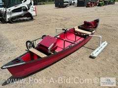 2000 Coleman 17' Canoe With Floats, Seats, Dolly And Paddles, MN