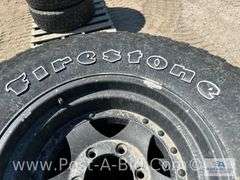 4-Firestone Radial 31 x 10.5 R15 LT Tires On 15" GM 6 Bolt Rims,
