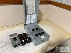Power Panel RV Receptacle Box With 30-50 Amp, Includes 2 - 50 Amp