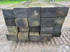 Pallet Of Approx. 20 Guardrail Timbers, Approx. 6' Long.
