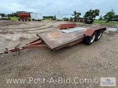 2006 Shop Built 16' Tandem Axle Trailer, 75" Between Fenders, Bro