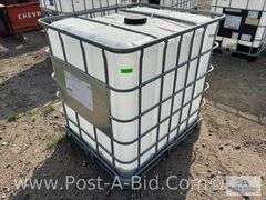 250 Gallon Poly Tank, "Food Grade, 1 Use".