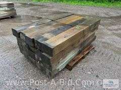 Pallet Of Approx. 20 Guardrail Timbers, Approx. 6' Long.