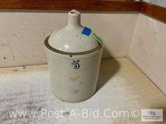 5 Gallon Red Wing Union Stoneware Crock Jug.