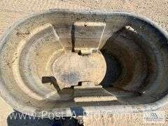 2-Rubbermiade Livestock Tanks; Each 100 Gallons.