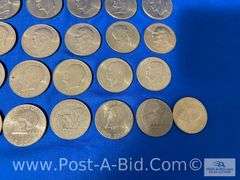 25-Eisenhower Dollars (Mixed Dates) 1-1776-1976 US Bicentennial S