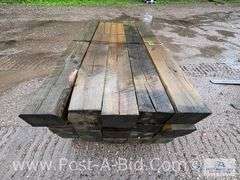 Pallet Of Approx. 20 Guardrail Timbers, Approx. 6' Long.