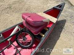 2000 Coleman 17' Canoe With Floats, Seats, Dolly And Paddles, MN