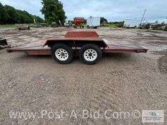 2006 Shop Built 16' Tandem Axle Trailer, 75" Between Fenders, Bro