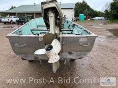 1978 Lund 14' Boat With Evinrude 35 HP Motor, 1978 Midi Trailer W