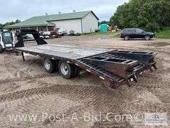 2016 Big Tex 25' Tandem Dual Wheeled Gooseneck Trailer, 20' Flat