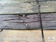 Pallet Of Approx. 20 Guardrail Timbers, Approx. 6' Long.