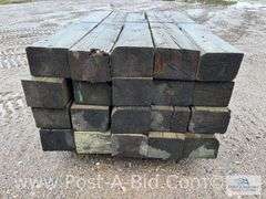 Pallet Of Approx. 20 Guardrail Timbers, Approx. 6' Long.