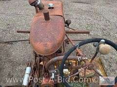 Farmall B Tractor, With Woods Belly Mower, Narrow Front, 2 Flat T