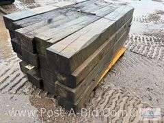 Pallet Of Approx. 20 Guardrail Timbers, Approx. 6' Long.