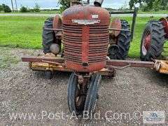 Farmall B Tractor, With Woods Belly Mower, Narrow Front, 2 Flat T