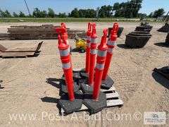 8-Safety Cones, Approx. 46" T.