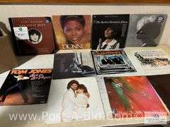Variety Of Vinyl Records In Box.