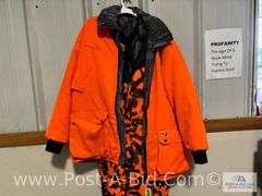 Orange Jacket Withi Insulated Pants, Jacket Size Large, Pants Sz