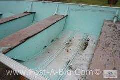1973 Lund 14' Boat With Johnson 15HP Motor, Owner Stated "Hasnt B